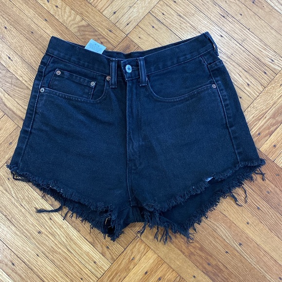 Levi’s 550 black denim short size 44 - Picture 2 of 4